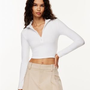Aritzia cropped zip up